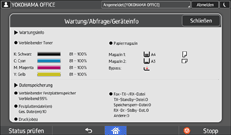 Abbildung Bedienfeld-Display