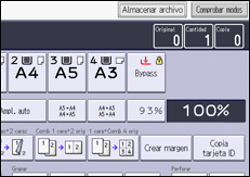 Ilustración de la pantalla panel de mandos