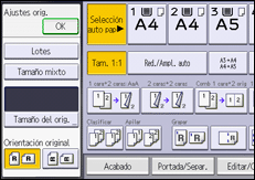 Ilustración de la pantalla panel de mandos