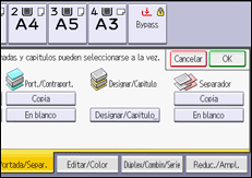 Ilustración de la pantalla panel de mandos