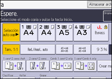 Ilustración de la pantalla panel de mandos