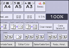 Ilustración de la pantalla panel de mandos