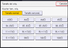 Ilustración de la pantalla panel de mandos