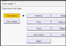 Ilustración de la pantalla panel de mandos