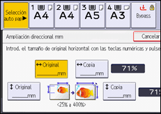 Ilustración de la pantalla panel de mandos