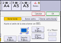 Ilustración de la pantalla panel de mandos