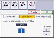Ilustración de la pantalla panel de mandos