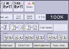 Ilustración de la pantalla panel de mandos