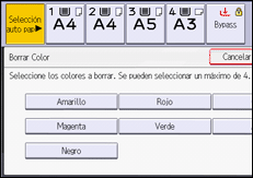 Ilustración de la pantalla panel de mandos