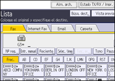 Ilustración de la pantalla panel de mandos