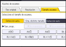 Ilustración de la pantalla panel de mandos