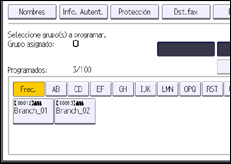 Ilustración de la pantalla panel de mandos