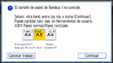 Ilustración de la pantalla panel de mandos