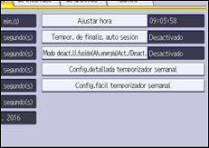 Ilustración de la pantalla panel de mandos