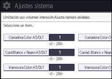 Ilustración de la pantalla panel de mandos