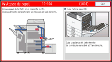 Ilustración de la pantalla panel de mandos