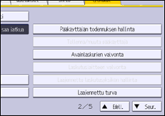 Käyttöpaneelin näyttö