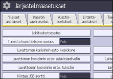 Käyttöpaneelin näyttö