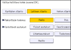 Käyttöpaneelin näyttö