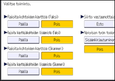 Käyttöpaneelin näyttö