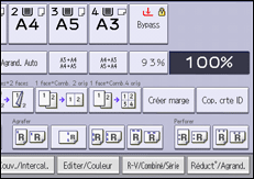Illustration de l'écran du panneau de commande