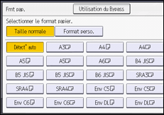 Illustration de l'écran du panneau de commande