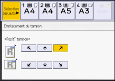 Illustration de l'écran du panneau de commande
