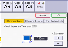 Illustration de l'écran du panneau de commande