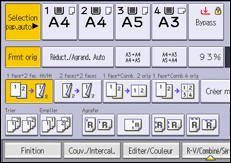 Illustration de l'écran du panneau de commande