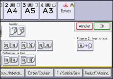 Illustration de l'écran du panneau de commande