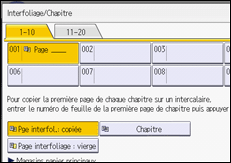 Illustration de l'écran du panneau de commande
