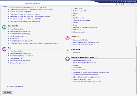 Illustration de la page du navigateur Web
