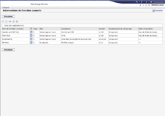 Illustration de la page du navigateur Web