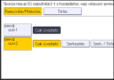 A kezelőpanel ismertetése