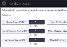 A kezelőpanel ismertetése