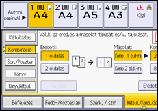 A kezelőpanel ismertetése