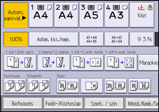 A kezelőpanel ismertetése