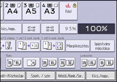 A kezelőpanel ismertetése