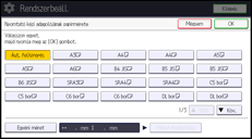 A kezelőpanel ismertetése