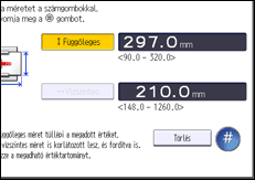 A kezelőpanel ismertetése