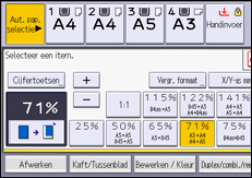 Afbeelding van bedieningspaneel