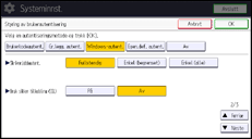 Illustrasjon av kontrollpanelet
