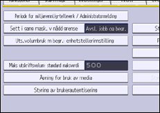 Illustrasjon av kontrollpanelet
