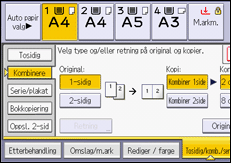 Illustrasjon av kontrollpanelet