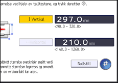 Illustrasjon av betjeningspanelet