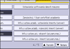 Ilustracja ekranu panela operacyjnego
