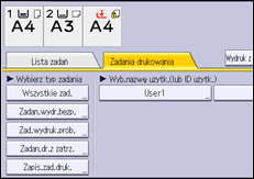 Ilustracja ekranu panela operacyjnego