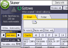 Ilustracja ekranu panela operacyjnego
