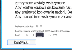 Ilustracja ekranu panela operacyjnego