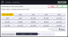 Ilustracja ekranu panela operacyjnego